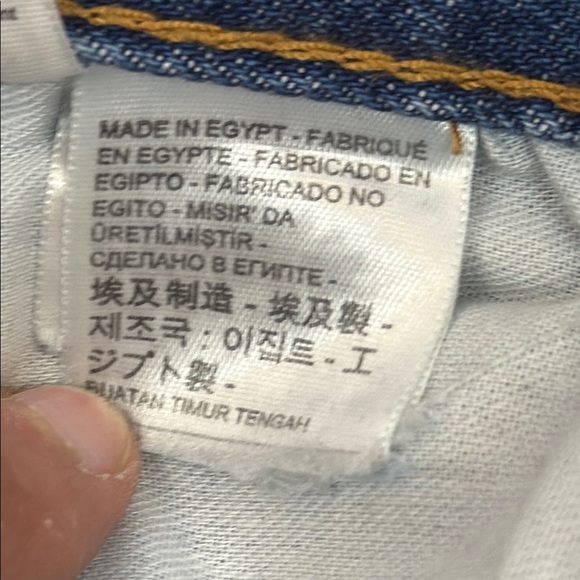 Levi's Classic 501 Button Fly Blue Straight Jeans Classic Fit - Picture 8 of 13